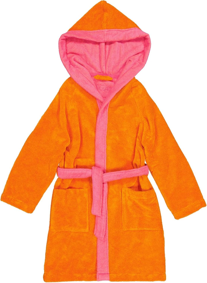Vossen Kinderbademäntel Kinder Kapuze Bixie electric orange/prim rose - 0006 110-116, 110-116