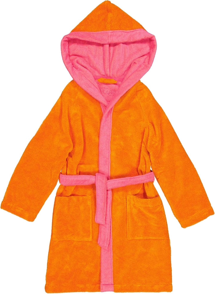 Vossen Kinderbademäntel Kinder Kapuze Bixie electric orange/prim rose - 0006 110-116, 110-116