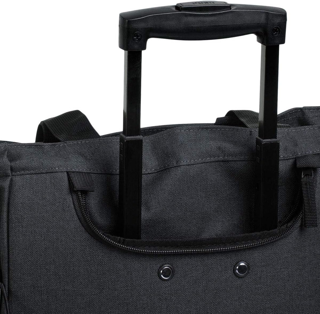 Punta® Einkaufstrolley Schwarz/Silber (33 L) - Stabiler Einkaufswagen für müheloses Einkaufen mit le