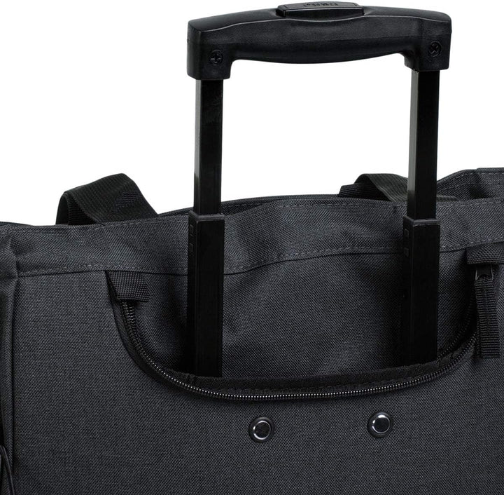 Punta® Einkaufstrolley Schwarz/Silber (33 L) - Stabiler Einkaufswagen für müheloses Einkaufen mit le
