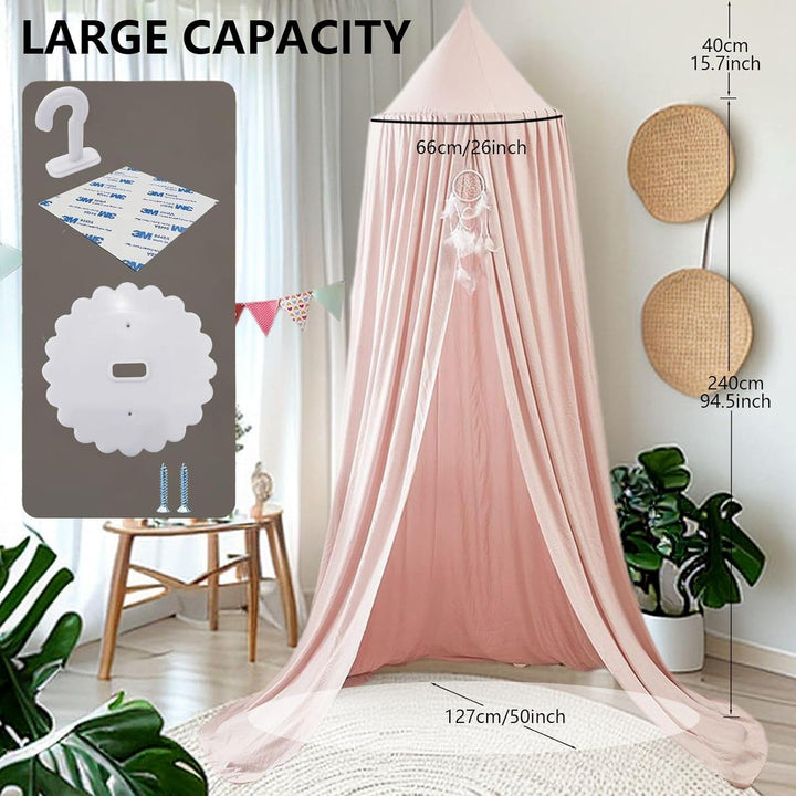 Ginkago Baldachin Kinderzimmer Baby Betthimmel Riesig Betthimmel Kinder Himmelbett Vorhänge Prinzess