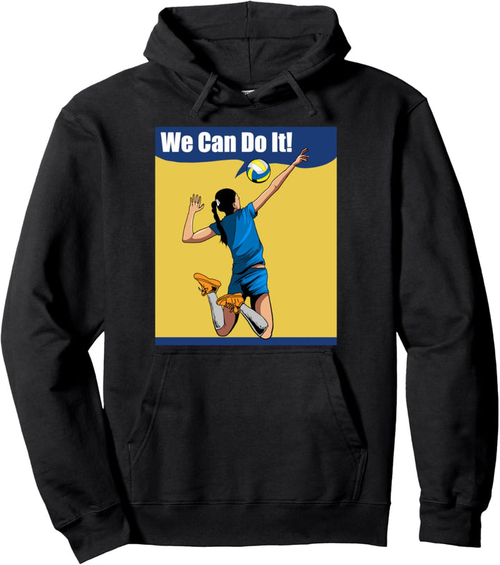Volleyballer Volleyballspieler We Can Do It Beach Volleyball Pullover Hoodie