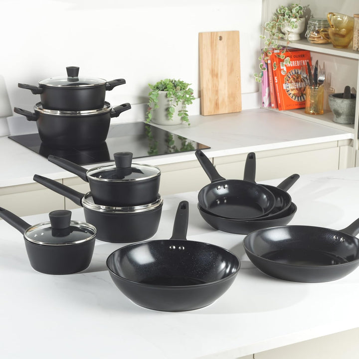 Russell Hobbs RH03258EU7 Verde Thermocollar 16 cm Kochtopf mit Deckel - gesunde keramische Antihaftb