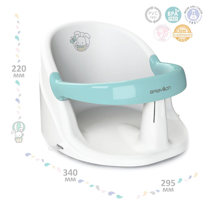 BABYLON Baby Badesitz für Badewanne Nemo – Badewannensitz Baby ab 6 Monate – Rutschfester Baby Bath