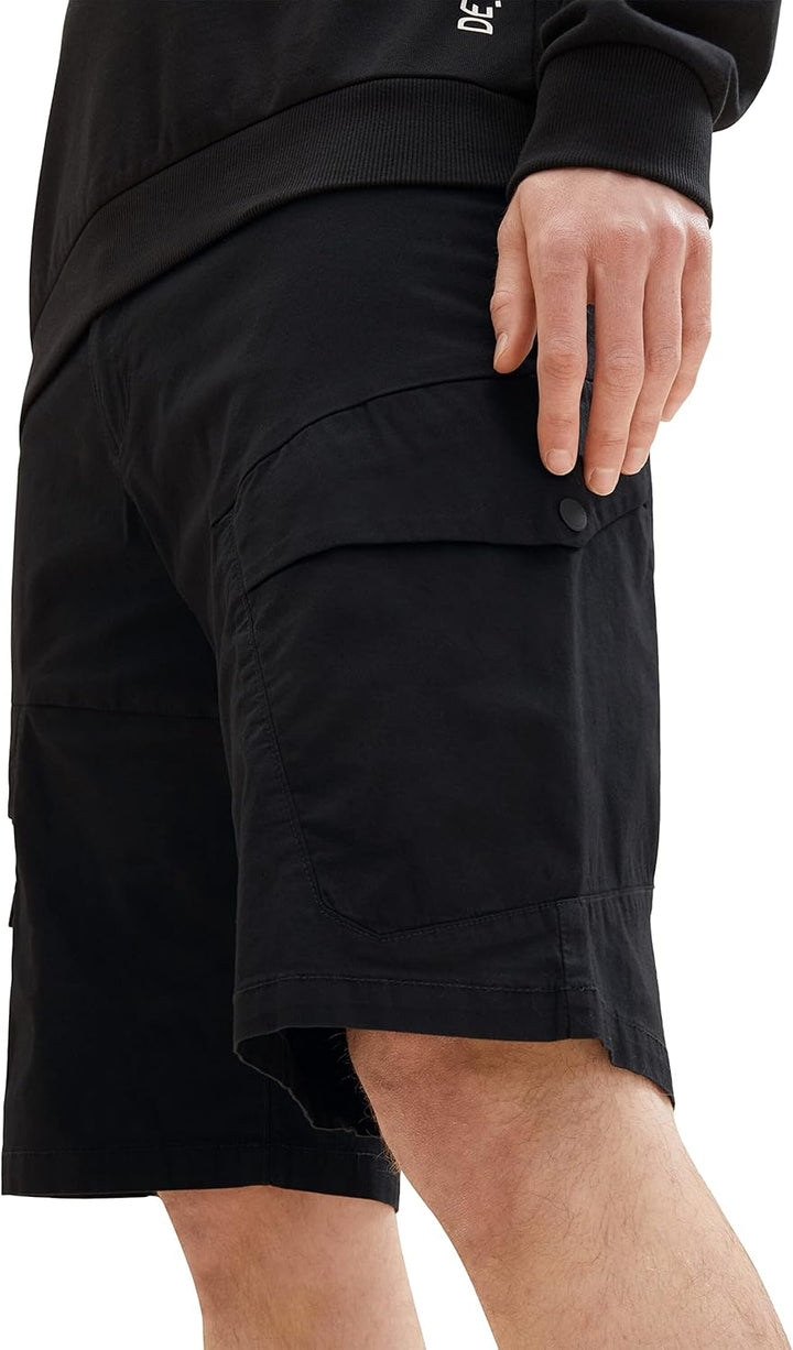 TOM TAILOR Denim Herren Relaxed Fit Cargo Shorts XS 29999 - Black, XS 29999 - Black