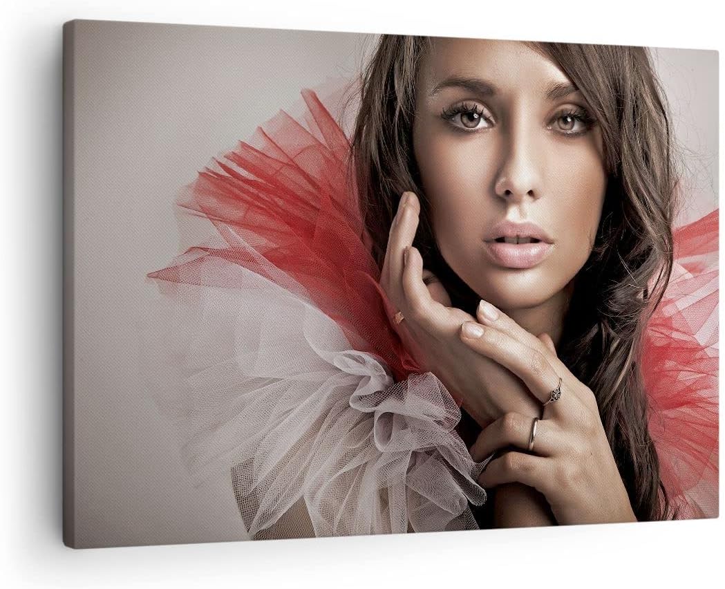 Bilder auf Leinwand Schönheit kleid mode modell Leinwandbild 70x50cm Wandbilder Dekoration Wohnzimme