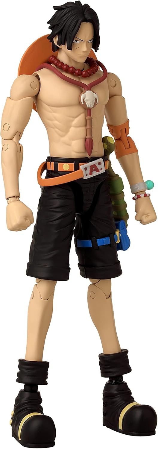 BANDAI - Anime Heroes - One Piece - Figur Portgas D. Ace 17 cm - Gelenkfigur - Offizielle One Piece