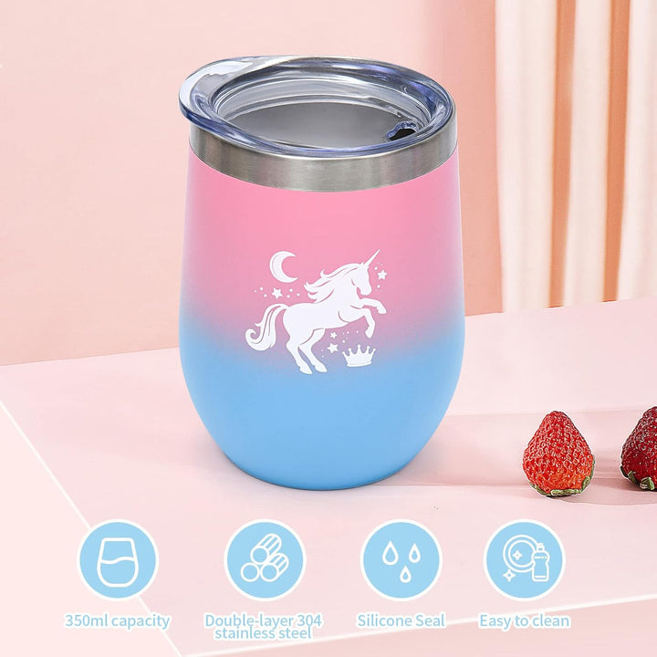 Latocos Einhorn Geschenke für Mädchen 4 5 6 7 8 Jahren Kuscheltier Leuchtende Plüsch Kissen Notizbuc
