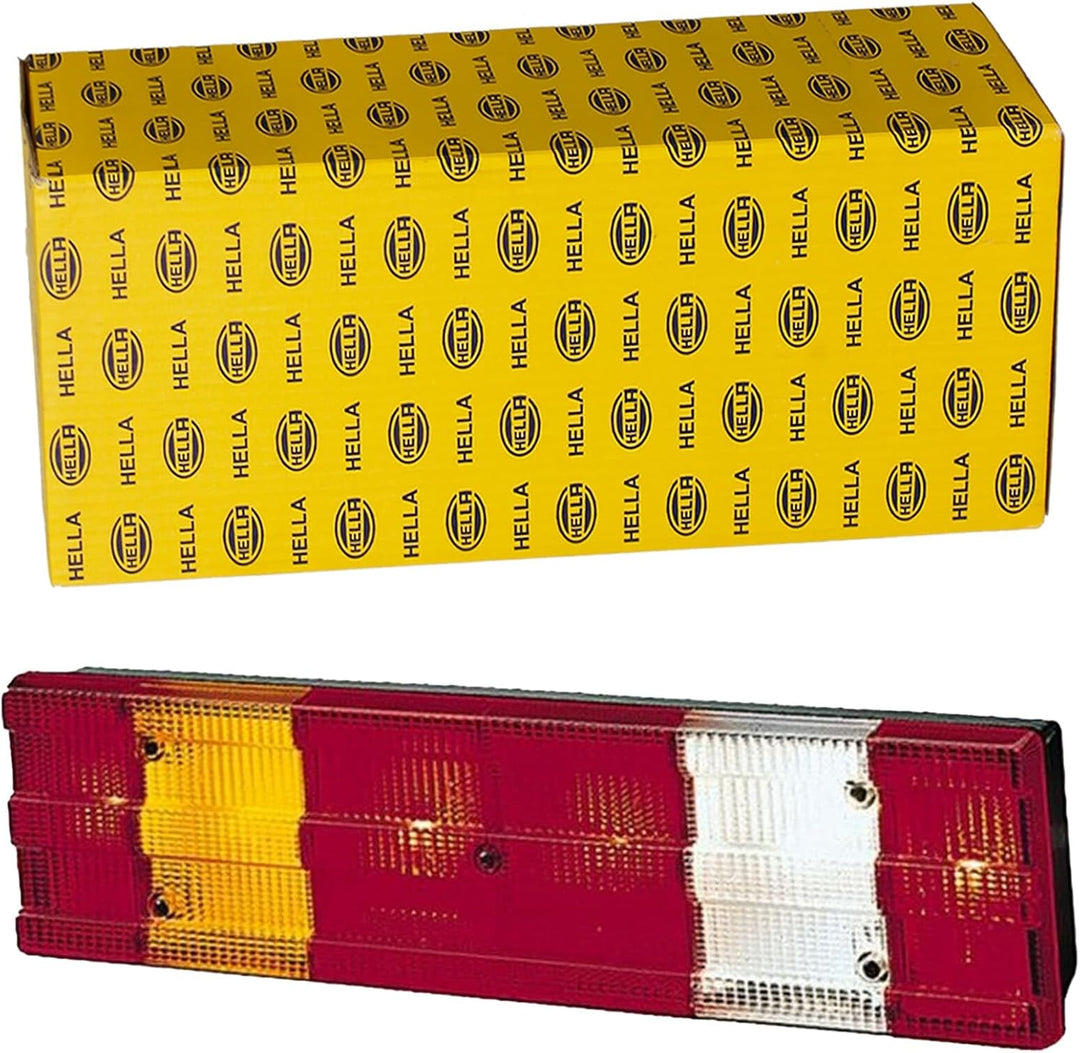 HELLA - Heckleuchte - Halogen - rot/weiss - für u.a. Mercedes-Benz 1222 - 4850 (MK, SK) - ECE - rech