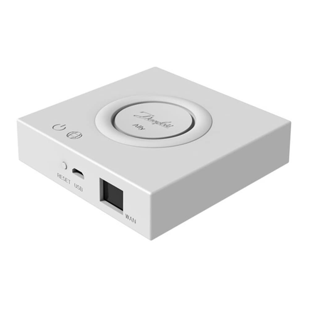 Danfoss 014G2400 Gateway Ally, AP, LAN, ZigBee für Danfoss Ally elektr. Thermostaten, Weiss