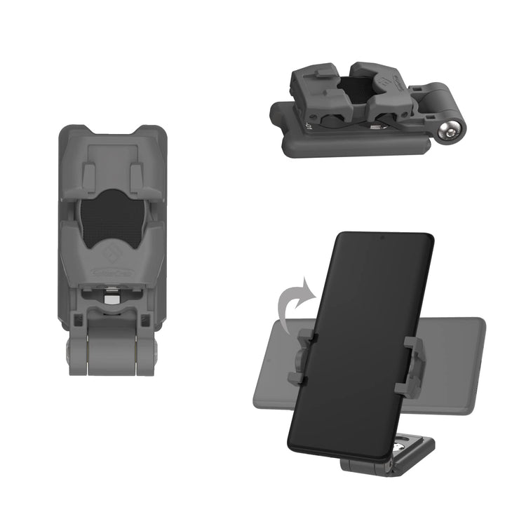 IFOOTAGE Handlicher Stativ-Adapter,Silicagel-Telefonclip mit Kaltschuhkopf für LED-Blitz,Monitor,Mik