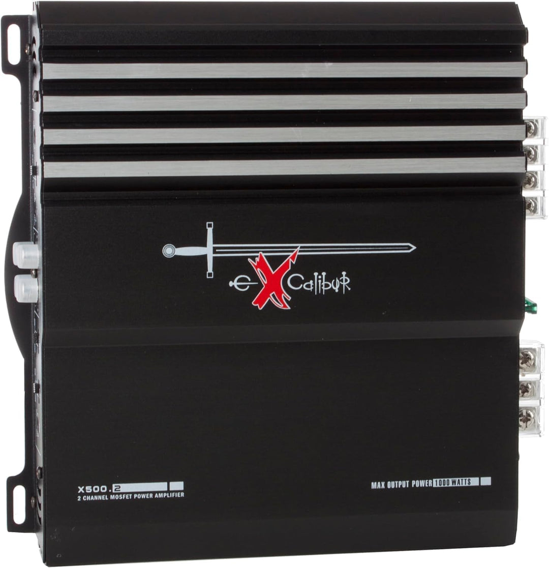 EXCALIBUR X500.2 MOSFET 2-Kanal Auto-Verstärker 1000 Watt Single, Single