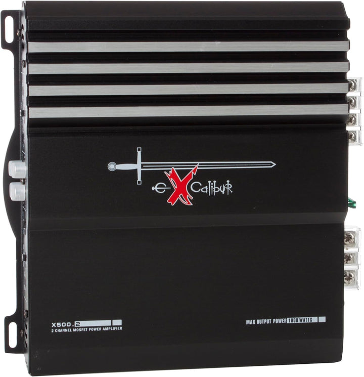 EXCALIBUR X500.2 MOSFET 2-Kanal Auto-Verstärker 1000 Watt Single, Single