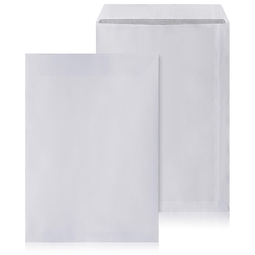 250 Briefumschläge ohne Fenster DIN C4 Umschläge Weiss haftklebend 229 x 324 mm 90g/m² Versandtasche