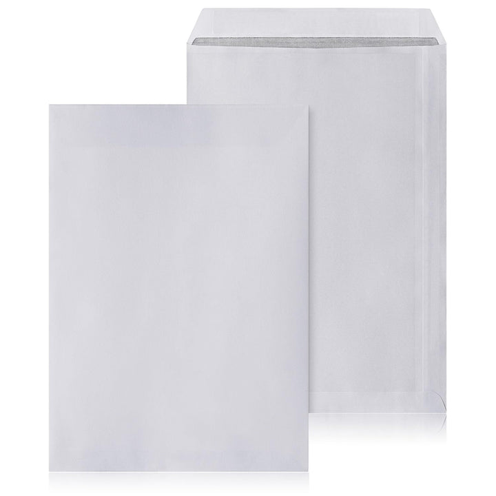 250 Briefumschläge ohne Fenster DIN C4 Umschläge Weiss haftklebend 229 x 324 mm 90g/m² Versandtasche