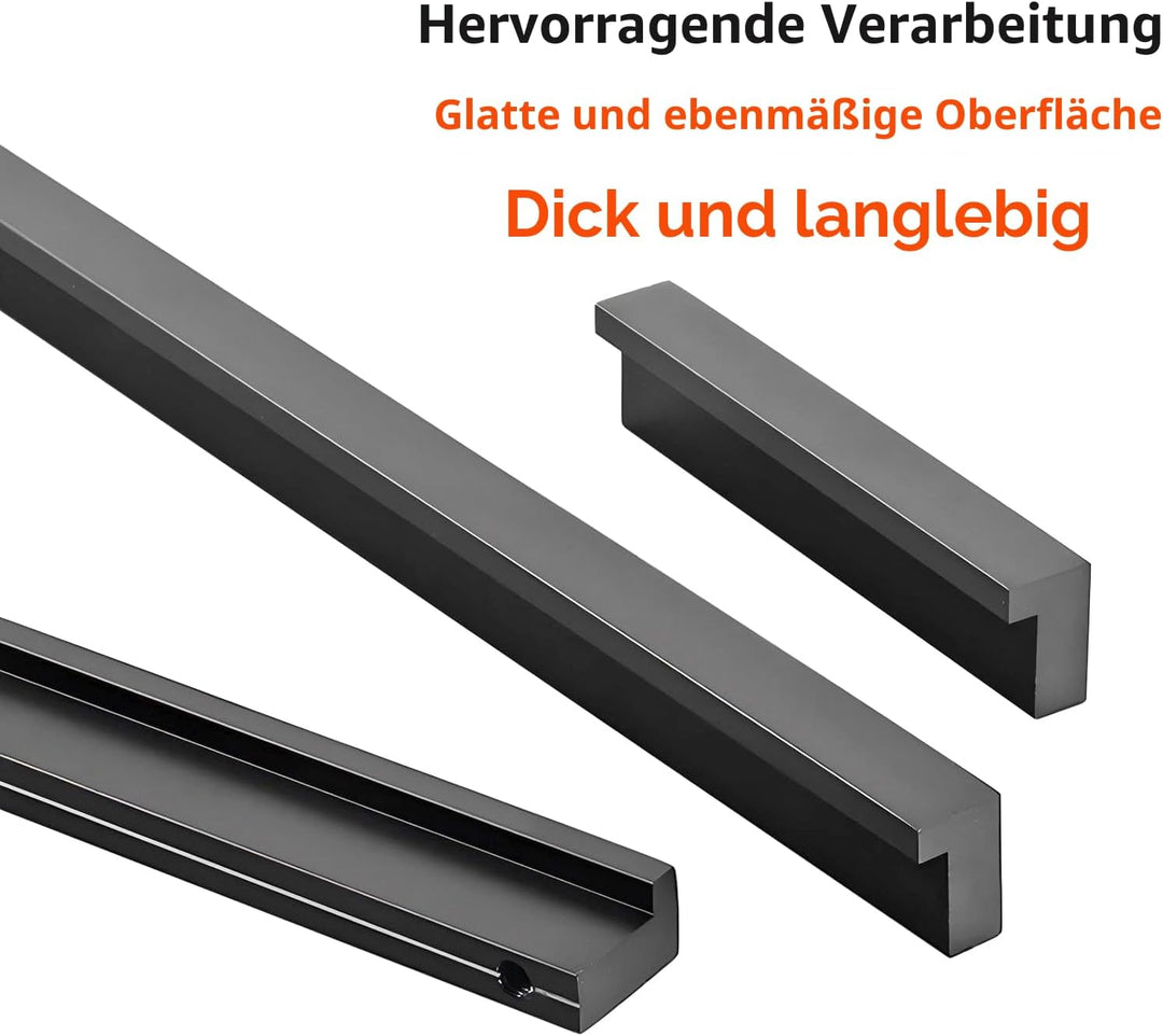 Qrity 10x Möbelgriffe Lochabstand 32mm Türgriffe Küche Stangengriff Schrankgriffe Schubladengriffe K