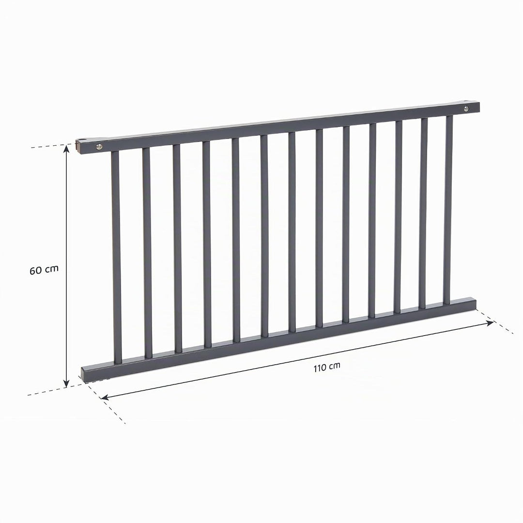 babybay Verschlussgitter für Kinderbettnutzung passend für Modell Boxspring XXL, schiefergrau lackie