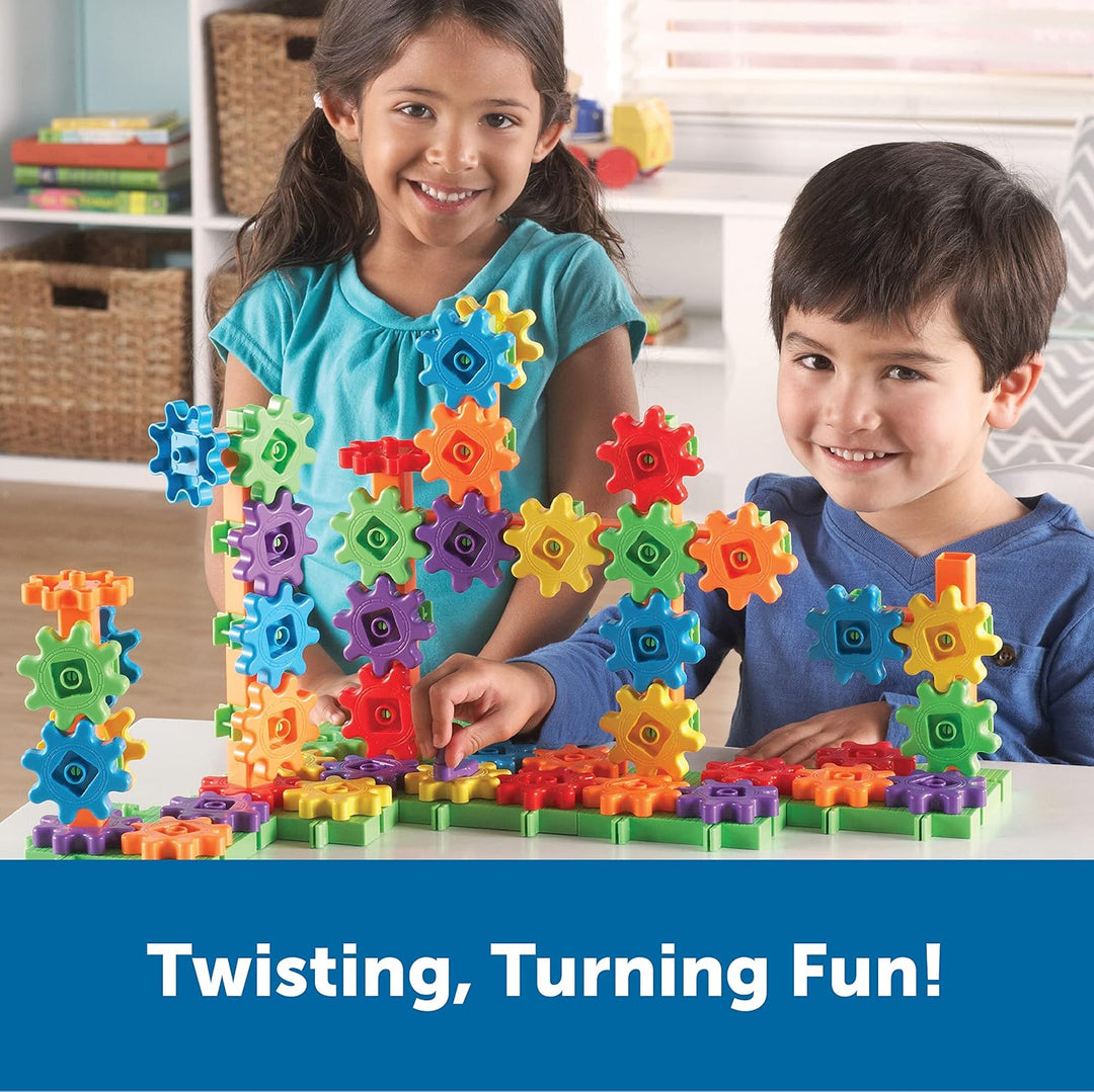 Learning Resources LER9162 Gears! Gears! Gears! Bauset für Anfänger,