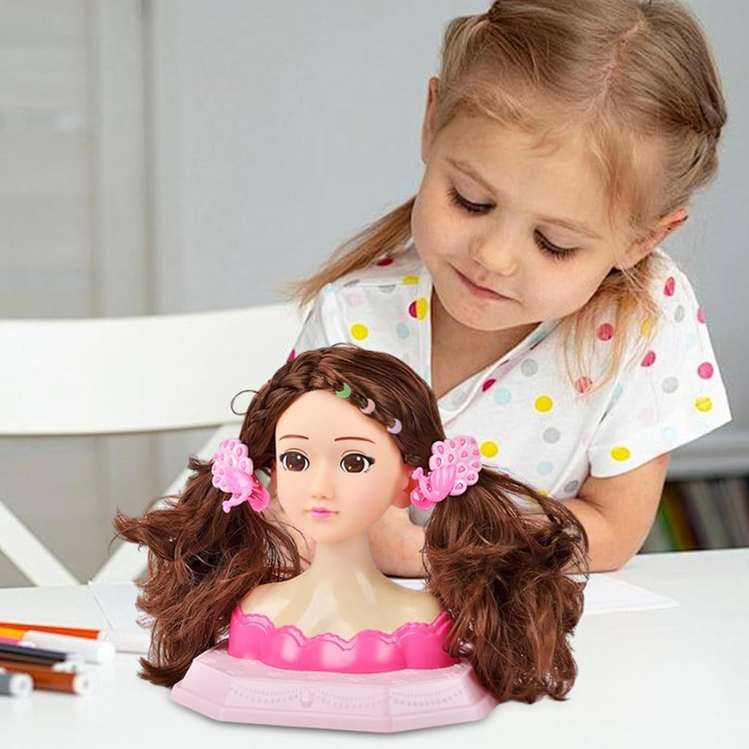 Generisch Täuschen Sie Play Doll Head Kit - Rollenspiel Hair Salon Kit | ABS Make -up Friseur Stylin