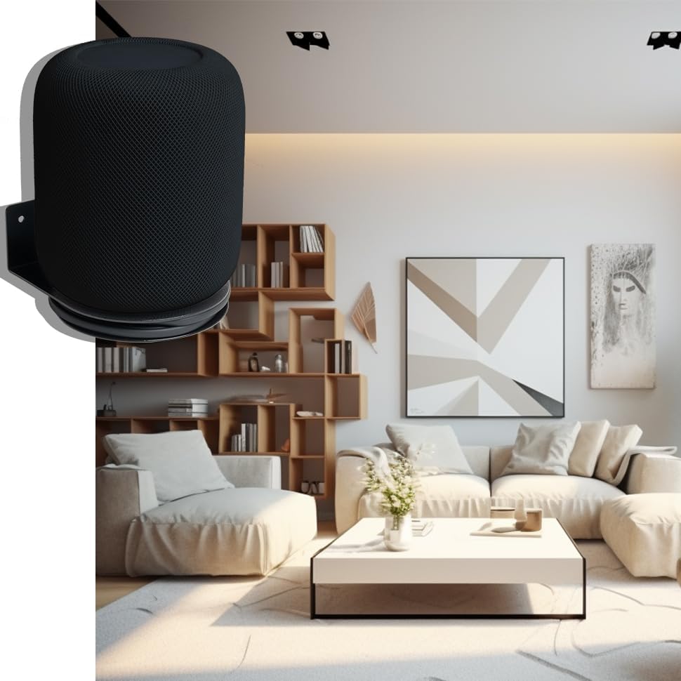 shinar Metall Wandhalterung Kompatibel mit Homepod 2, Halterung Zubehör Ständer Kompatibel mit Homep
