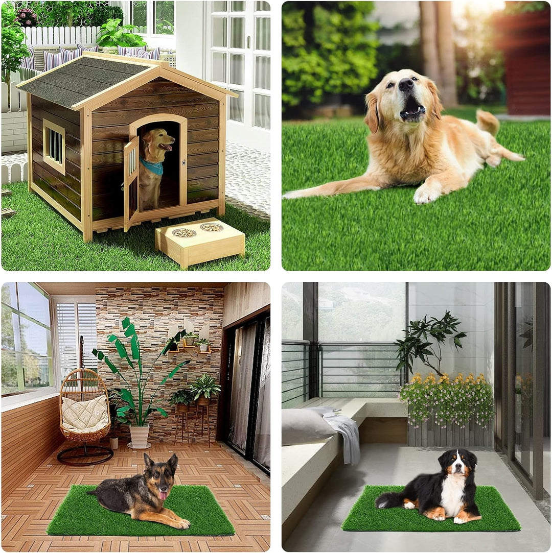 80*100CM Hundeklo für Zuhause & Hundetoilette Balkon Welpen Training Hundetoilette Ersatzrasen mit K