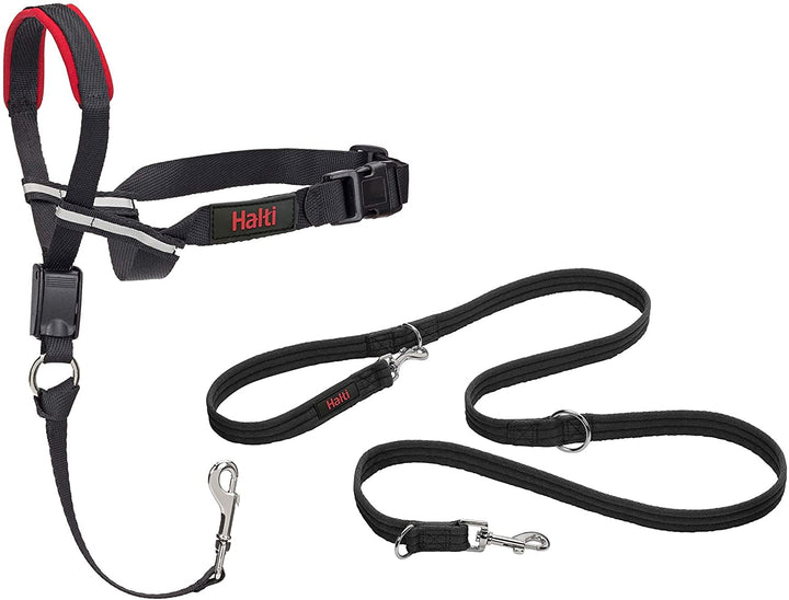 Halti Optifit Halfter und Trainingsleine Kombipack, Stop Dog Pulling on Walks with Halti, Inklusive