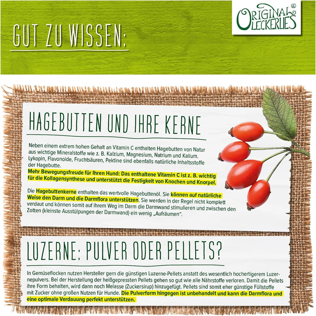 Original-Leckerlies: Weisse Hunde Gemüse-Flocken Black&amp;White, 5 kg getreidefreie Gemüseflocken, Hund