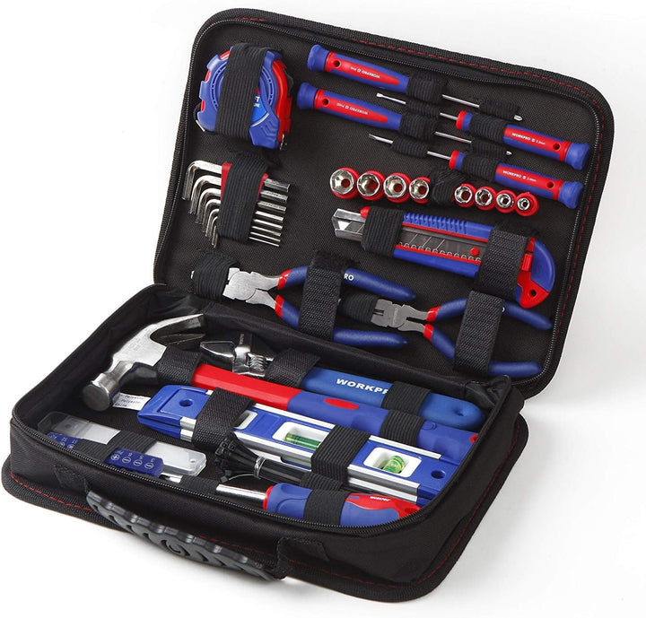 WORKPRO Werkzeugset Universal und Haushalts-Werkzeugkoffer 100-teilig Werkzeugsatz Mechaniker, perfe