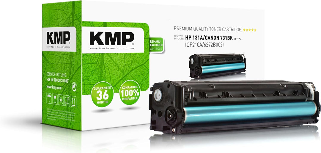 KMP Toner für HP LaserJet Pro 200 color Printer M251n/M251nw, H-T175, black