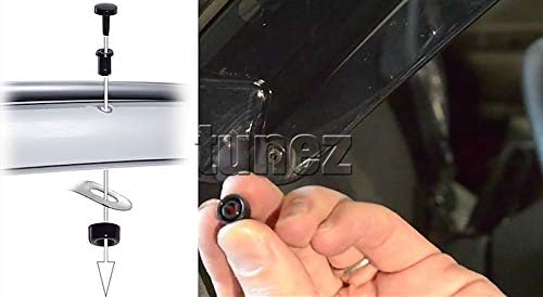 TUNEZ® Regenschutz Fenster Türvisier Wetterschutz Auto kompatibel mit Navara NP300 D23 STX Baujahr 2