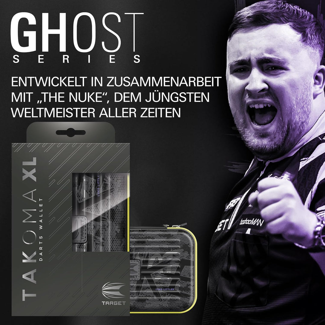 Target Darts Luke Littler Ghost Series XL Takoma Wallet Regular – Dartkoffer schwarz/weiss | „The Nu