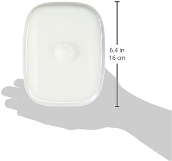 Villeroy & Boch Royal Butterdose Oberteil, Premium Bone Porzellan, Weiss, Butterdose Oberteil