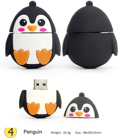 LEIZHAN 16GB*5 USB-Stick Hochgeschwindigkeits-Silikon Memory Stick Cartoon Speicherstick Flash-Speic