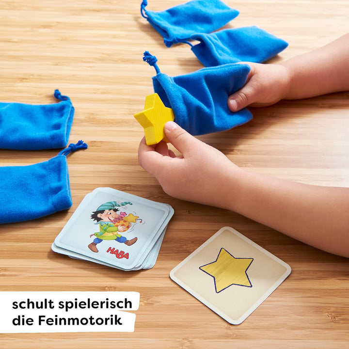 HABA Verfühlt nochmal – Fühlspiel & Lernspiel mit Holzteilen, fördert spielerisch die Feinmotorik, M
