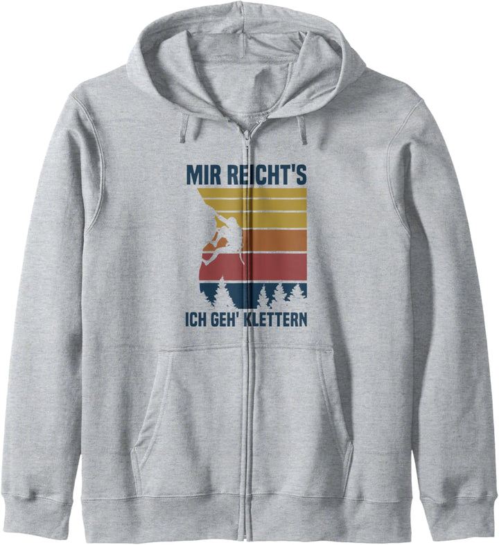 Mir reicht's ich geh' Klettern Bouldern Kapuzenjacke