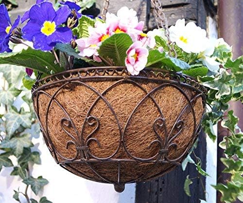 LB H&F Lilienburg Blumenampel Hängekorb Metall (Ø 30 cm), Ø 30 cm