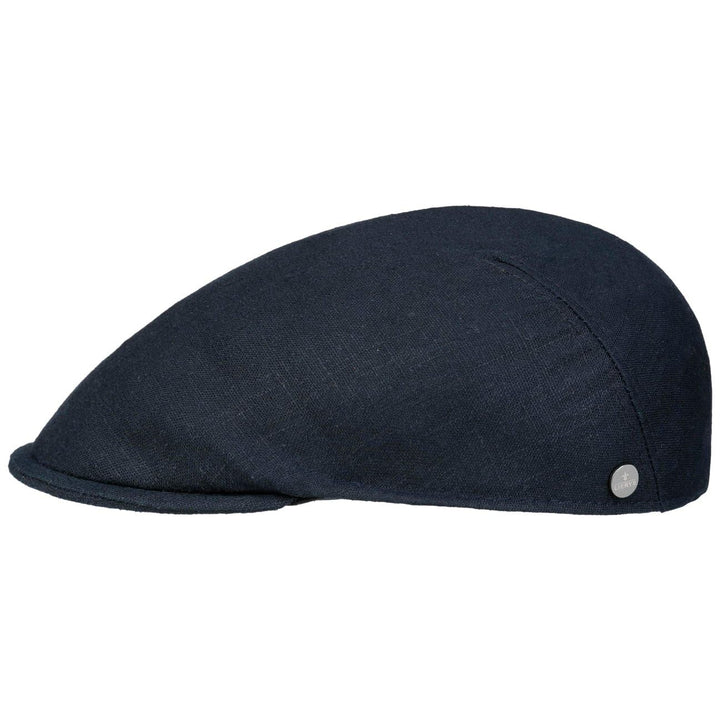 LIERYS Elegantes Design: Die melierte dunkelblaue Flatcap besticht durch ihre frische Ausstrahlung u