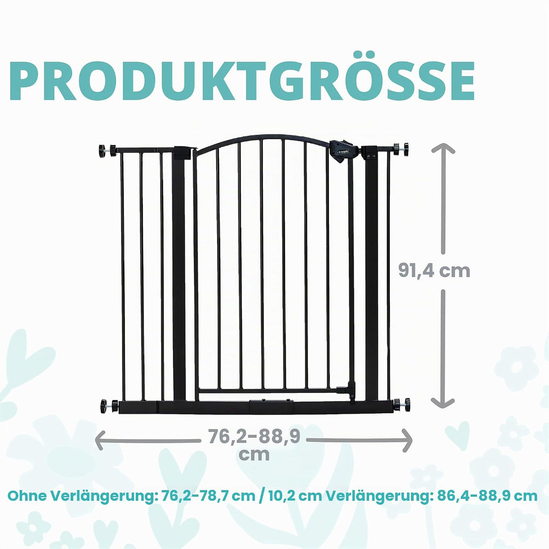 Regalo Arched Decore Easy Step Extra Tall Baby Gate, Extra Tall