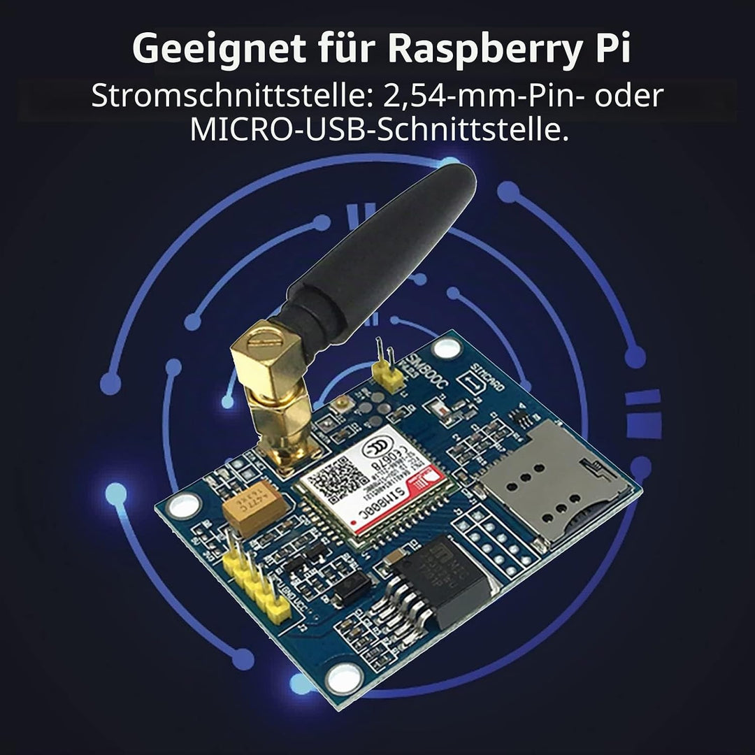 Ticfox SIM800C GSM/GPRS-Entwicklungsplatinenmodul Elektronische Komponenten
