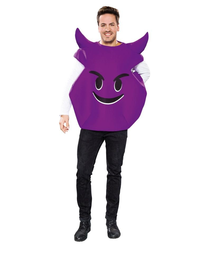 Festartikel Müller 119189 - Erwachsenenkostüm Emoticon Teufelchen