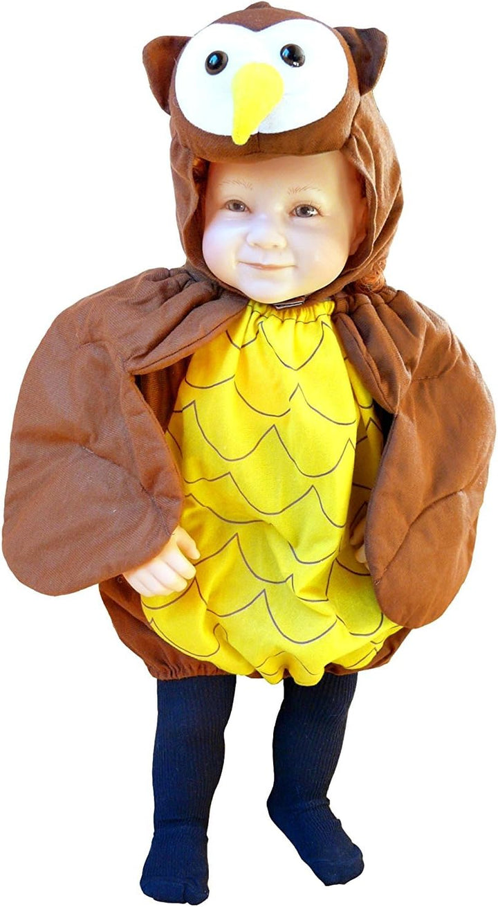 Eulen-Kostüm, F68 74-134, Baby Babies Klein-Kind Kinder-, Eule Uhu Vogel Wald-Tier Kostüm-e Fasching