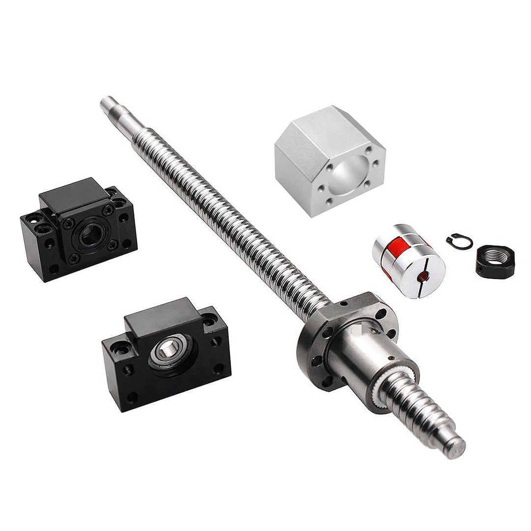 CNCMANS SFU1605/RM1605 Set: SFU1605-L700mm(27,55in) Gewindespindel Kugelumlaufspindel + 1605 Kugelum