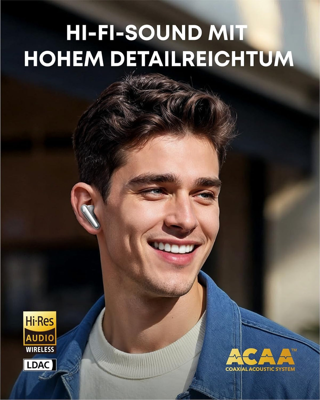 soundcore Liberty 4 Pro von Anker, Kabellose Noise Cancelling Kopfhörer, Earbuds mit 7 Sensoren, ANC