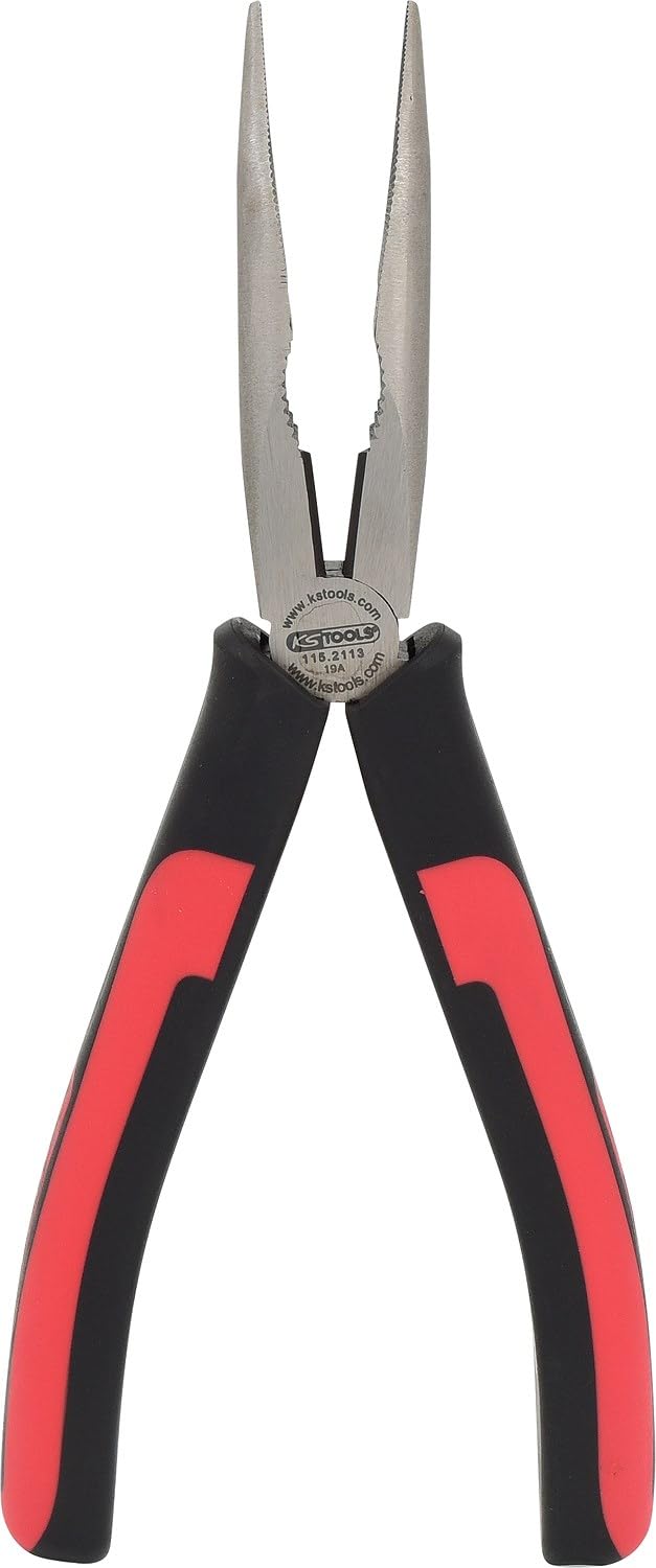 KS Tools 115.2113 SlimPOWER Flachrundzange, gebogen, 210mm