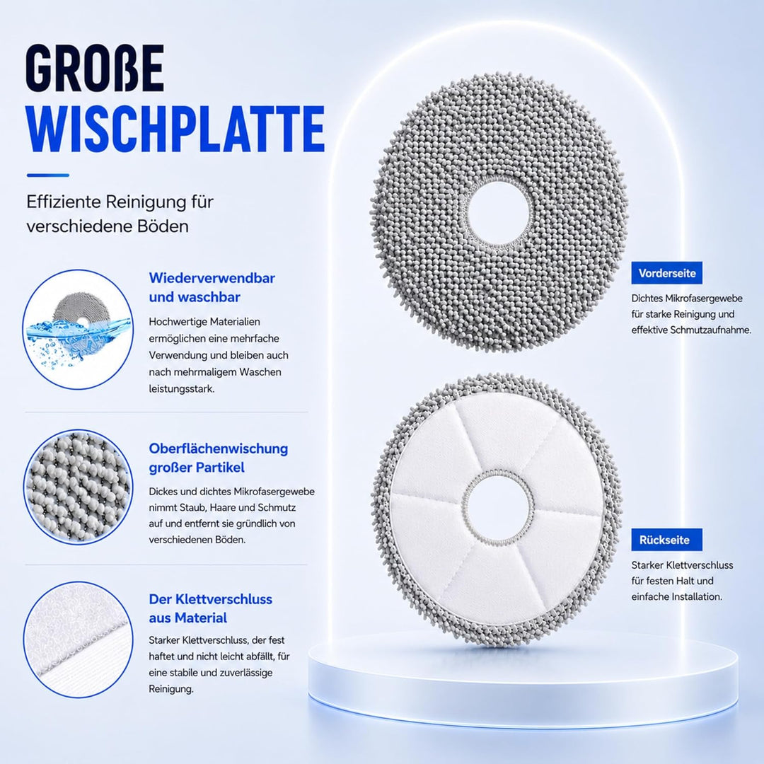 25 Stück Zubehörset für Ecovacs Deebot T50 Omni/T50 Pro Omni/T50 Pro Gen 2/T50 Omni Gen2 Saugroboter