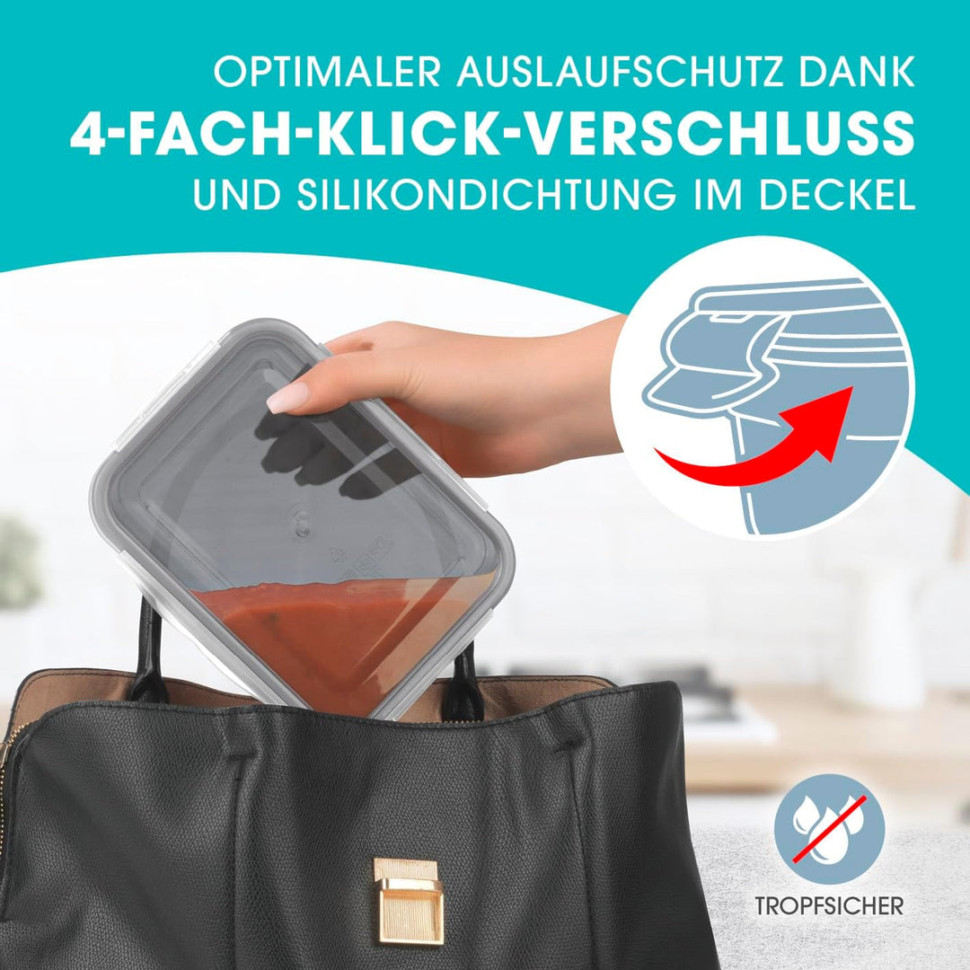 GOURMETmaxx Frischhaltedosen Klick-it 14er Set | BPA-freie Vorratsdosen, hervorragend geeignet für S