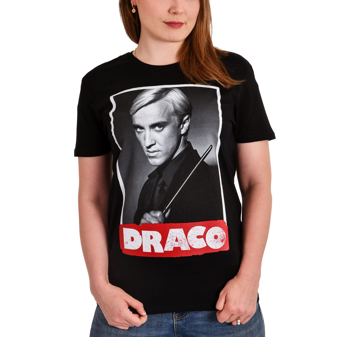 Elbenwald Harry Potter Draco Malfoy T-Shirt Verschiedene Motive Slytherin Damen Herren Baumwolle S D