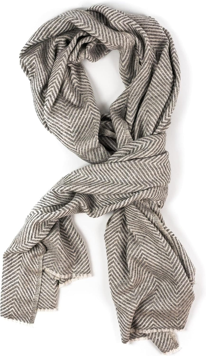 yanopurna Unisex-Kaschmirschal – Handgewebte Stola Aus 100% Kaschmirwolle – Warmer Wickelschal, Hals