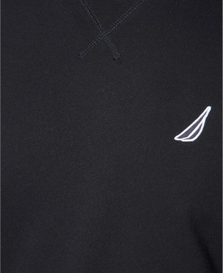 Nautica Herren Basic Crew Neck Fleece Sweatshirt XXL True Black, XXL True Black
