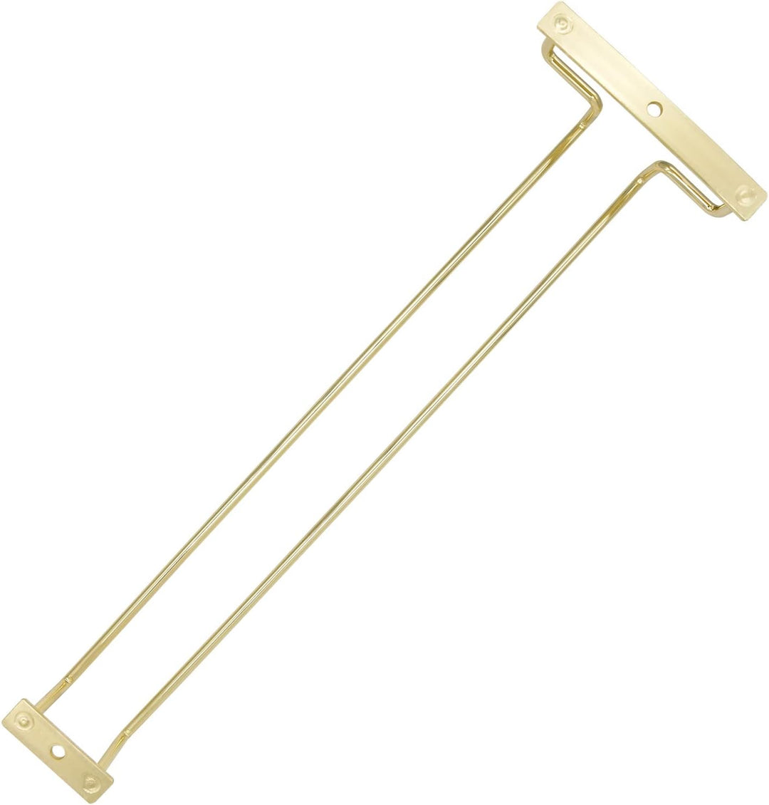 Weinglas-Regal, 35,6 cm, goldfarben, unter dem Schrank, Stielgläser, Weinglashalter für Bar, Küche (